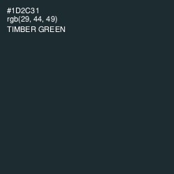 #1D2C31 - Timber Green Color Image